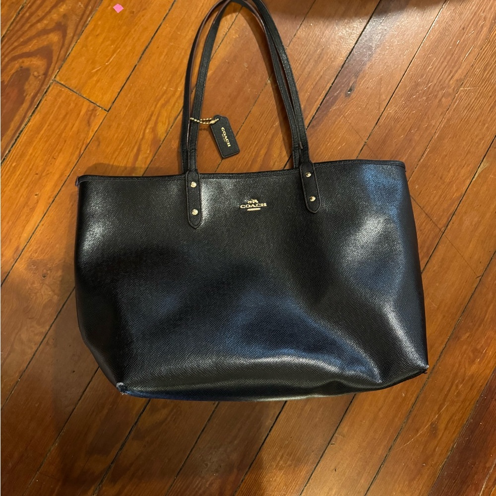 Coach Reversable Leather Tote Bag